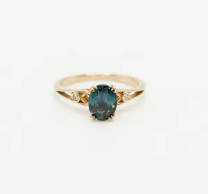 Teal Sapphire Michelle Ring