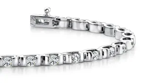 Tension Set Lab-Grown Diamond Bracelet with 2.18 ct.(finished) 2.75mm