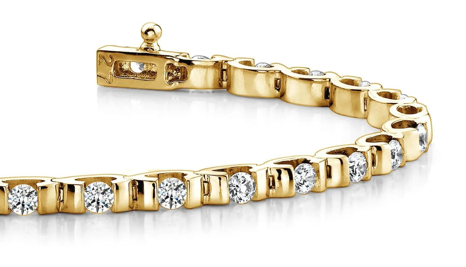 Tension Set Lab-Grown Diamond Bracelet with 2.18 ct.(finished) 2.75mm