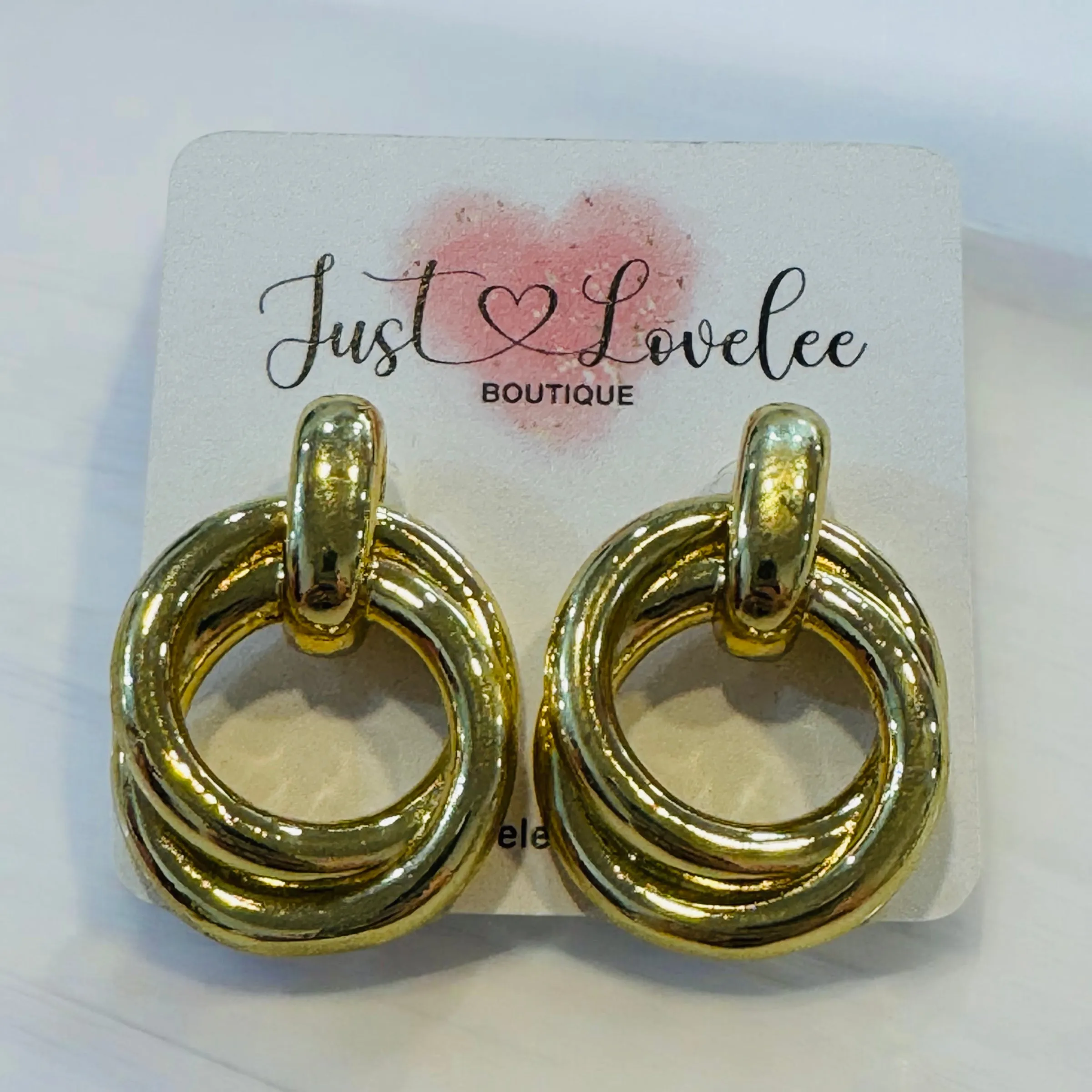 The Interlocking Gold Hoop Earrings