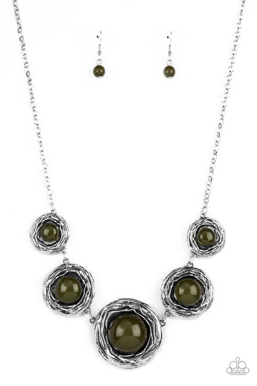 The Next NEST Thing Green Paparazzi Necklace