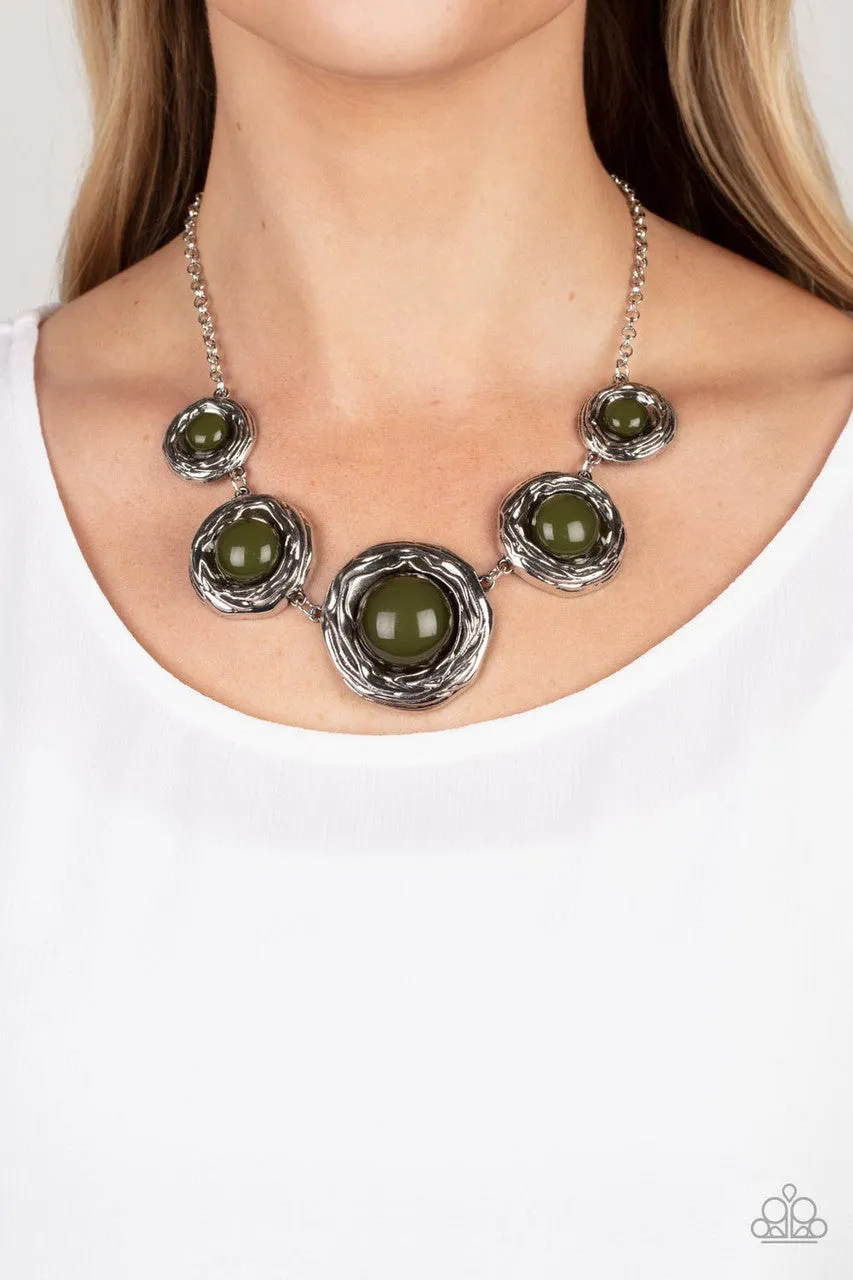 The Next NEST Thing Green Paparazzi Necklace