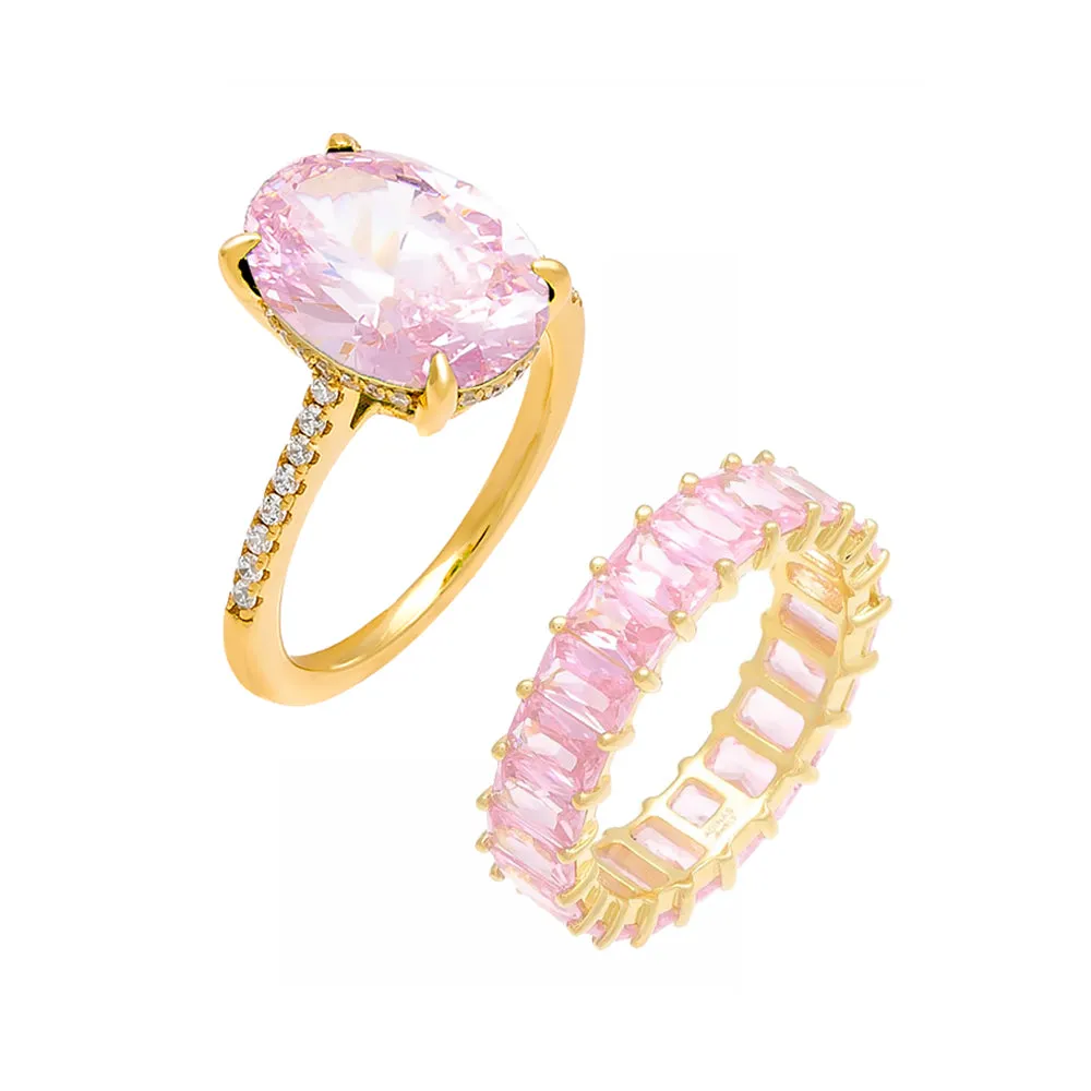 The Pink Lover Ring Combo Set