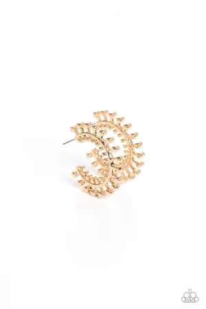 The Way You Make Me WHEEL - Gold Hoop Earring