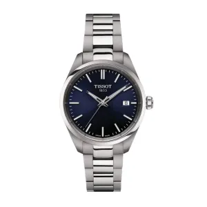 Tissot T-Classic Silver Stainless Steel Blue Dial Quartz Watch for Ladies - T150.210.11.041.00