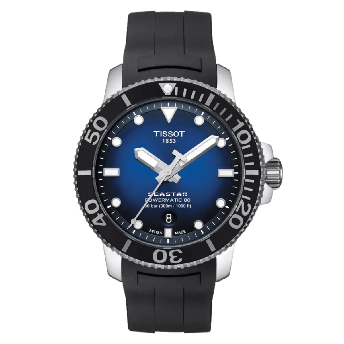 Tissot T1204071704100 T120.407.17.041.00 Seastar 1000 Powermatic 80 Sports Mens Watch