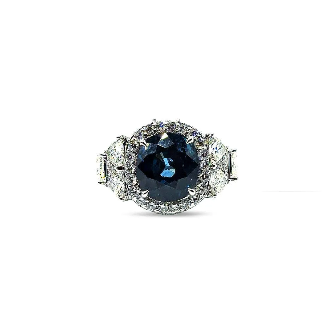 Trinity Blue Sapphire Ring
