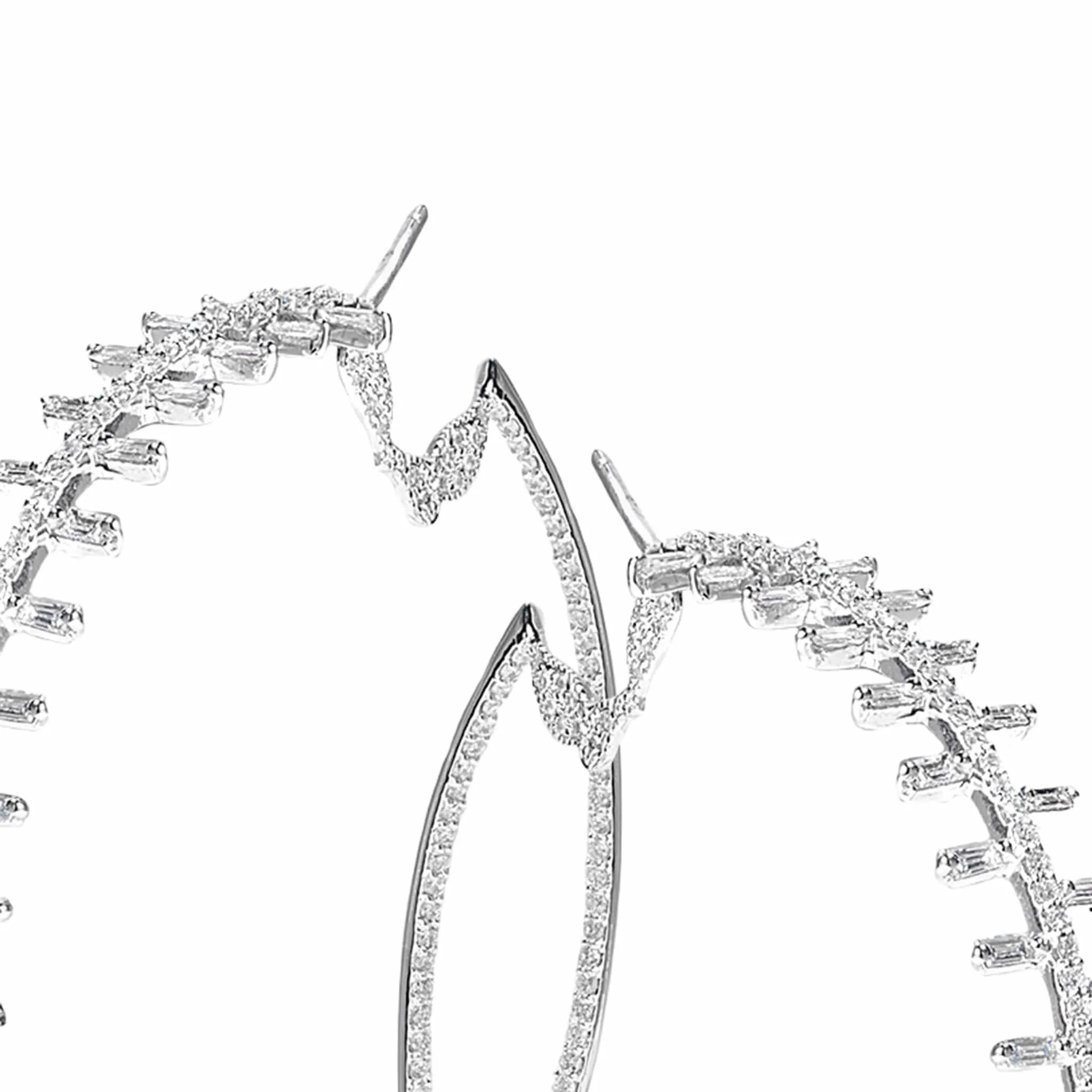 Trinity Spoke Hoop Earrings