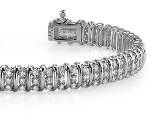 Triple Illusion Lab-Grown Diamond Bracelet with 1.91 ct.(finished) 1.2mm