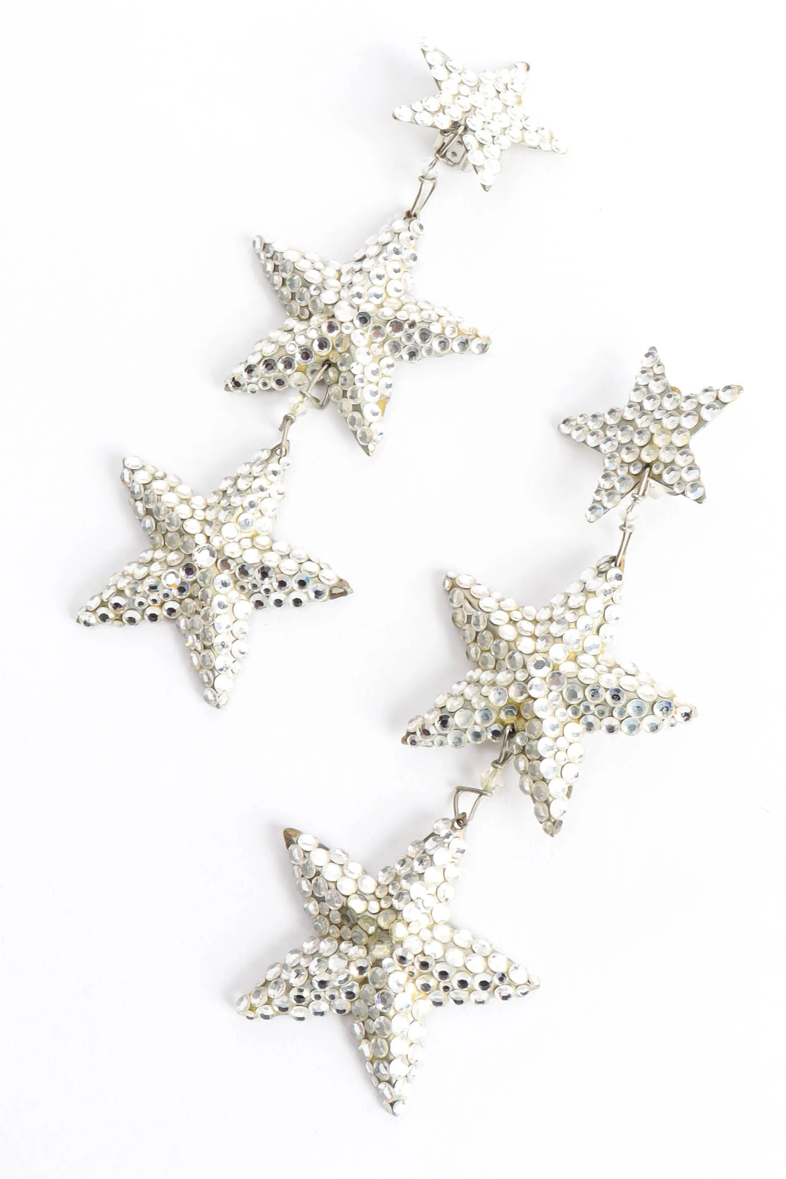 Triple Star Chandelier Earrings