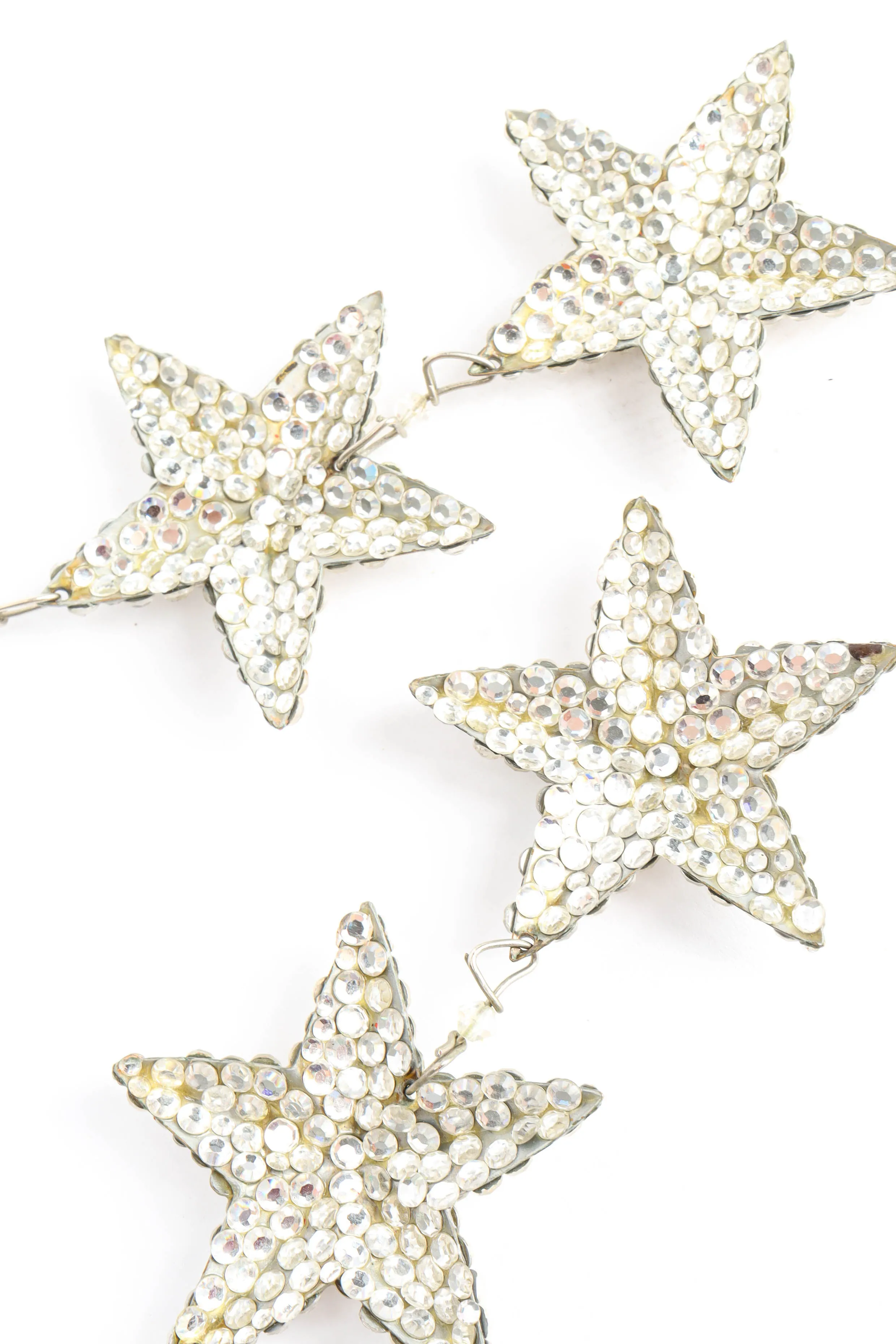 Triple Star Chandelier Earrings
