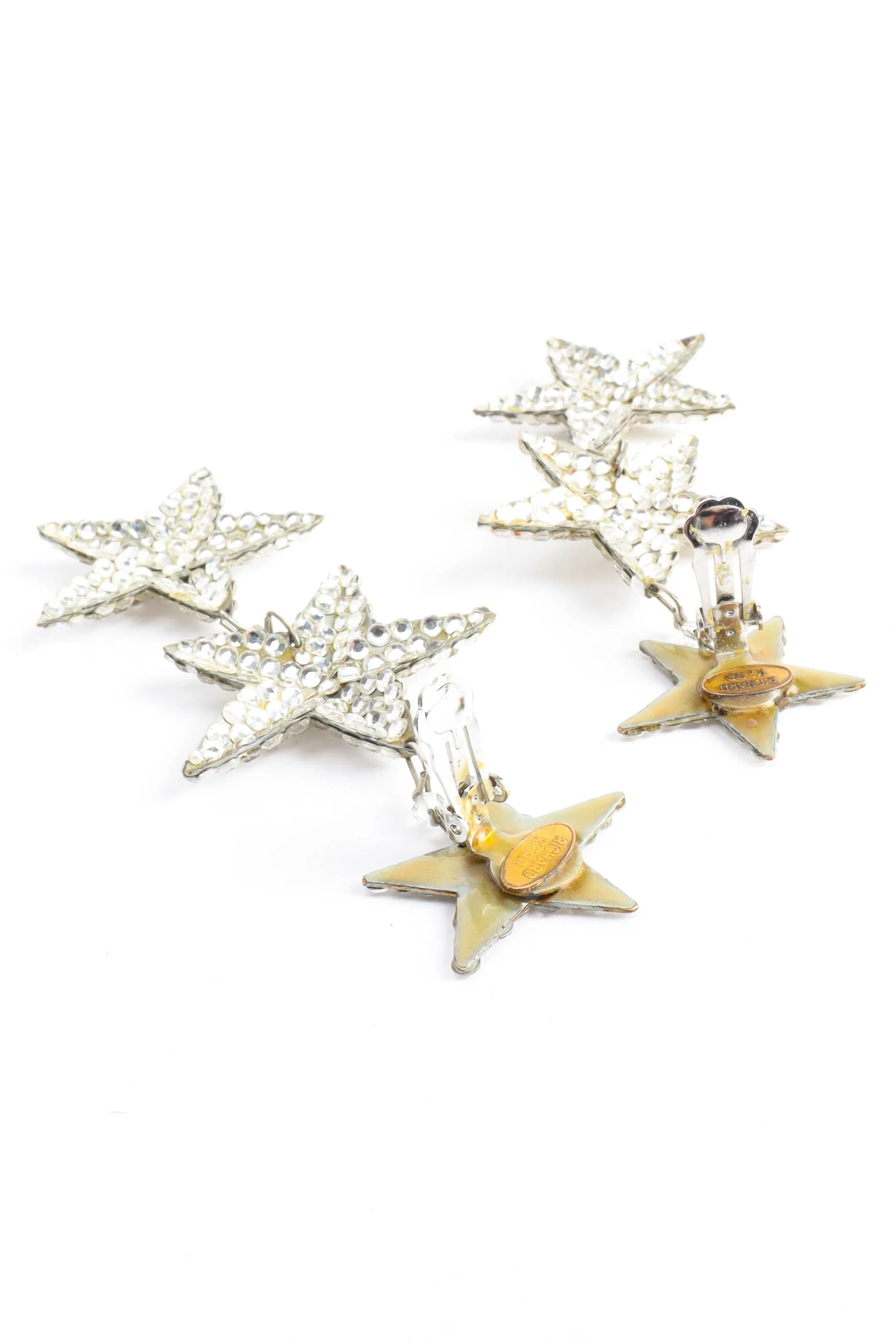 Triple Star Chandelier Earrings