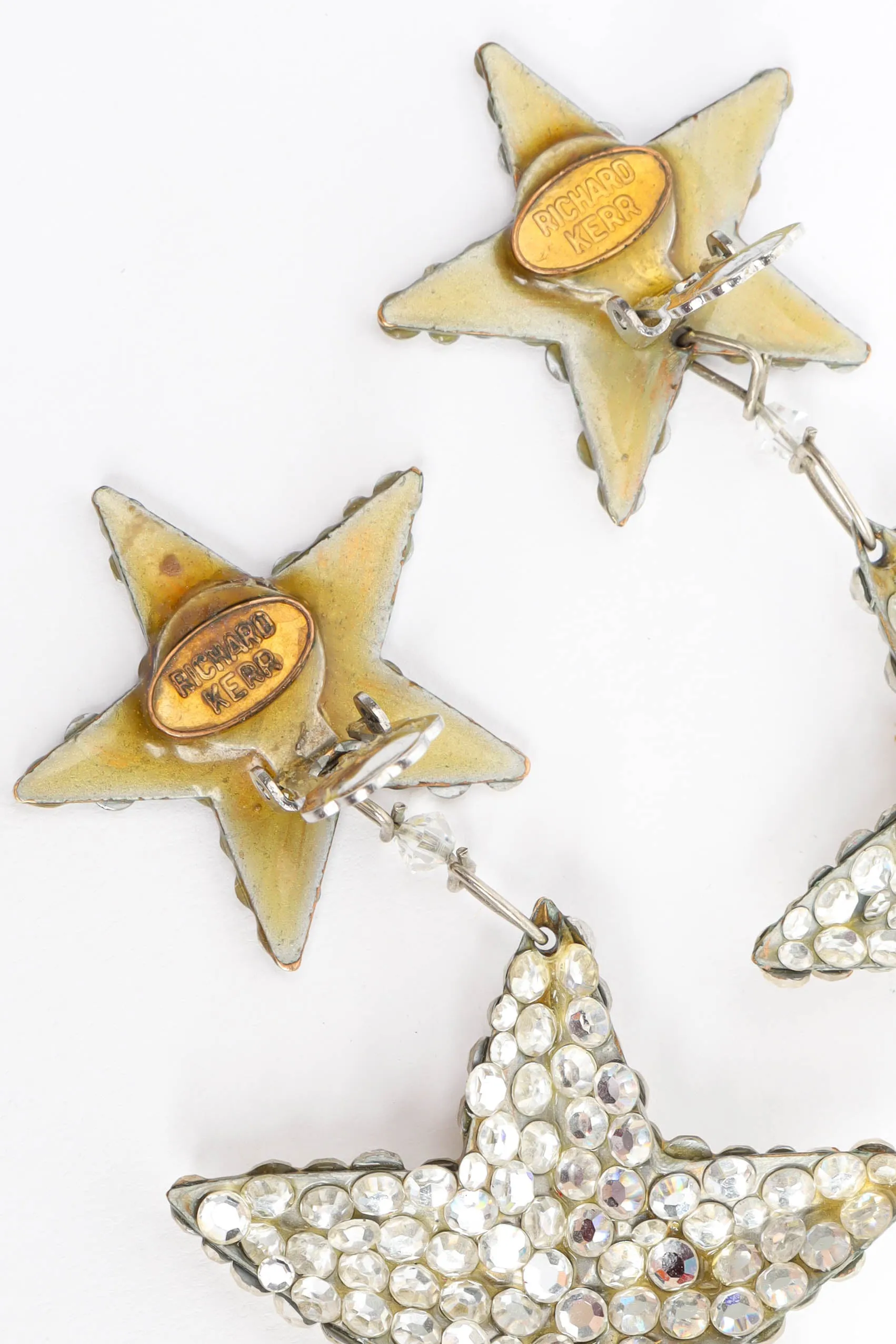 Triple Star Chandelier Earrings