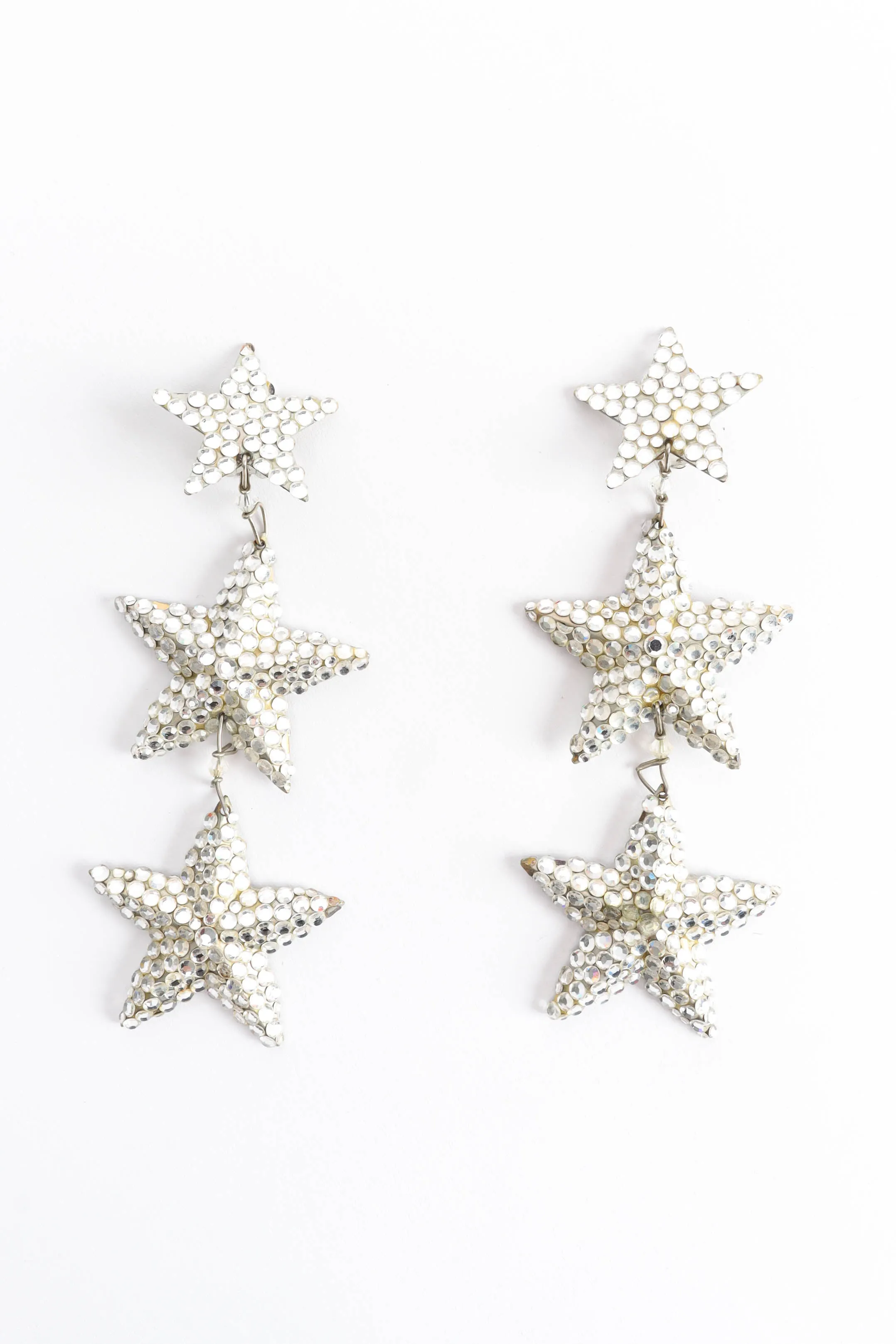 Triple Star Chandelier Earrings