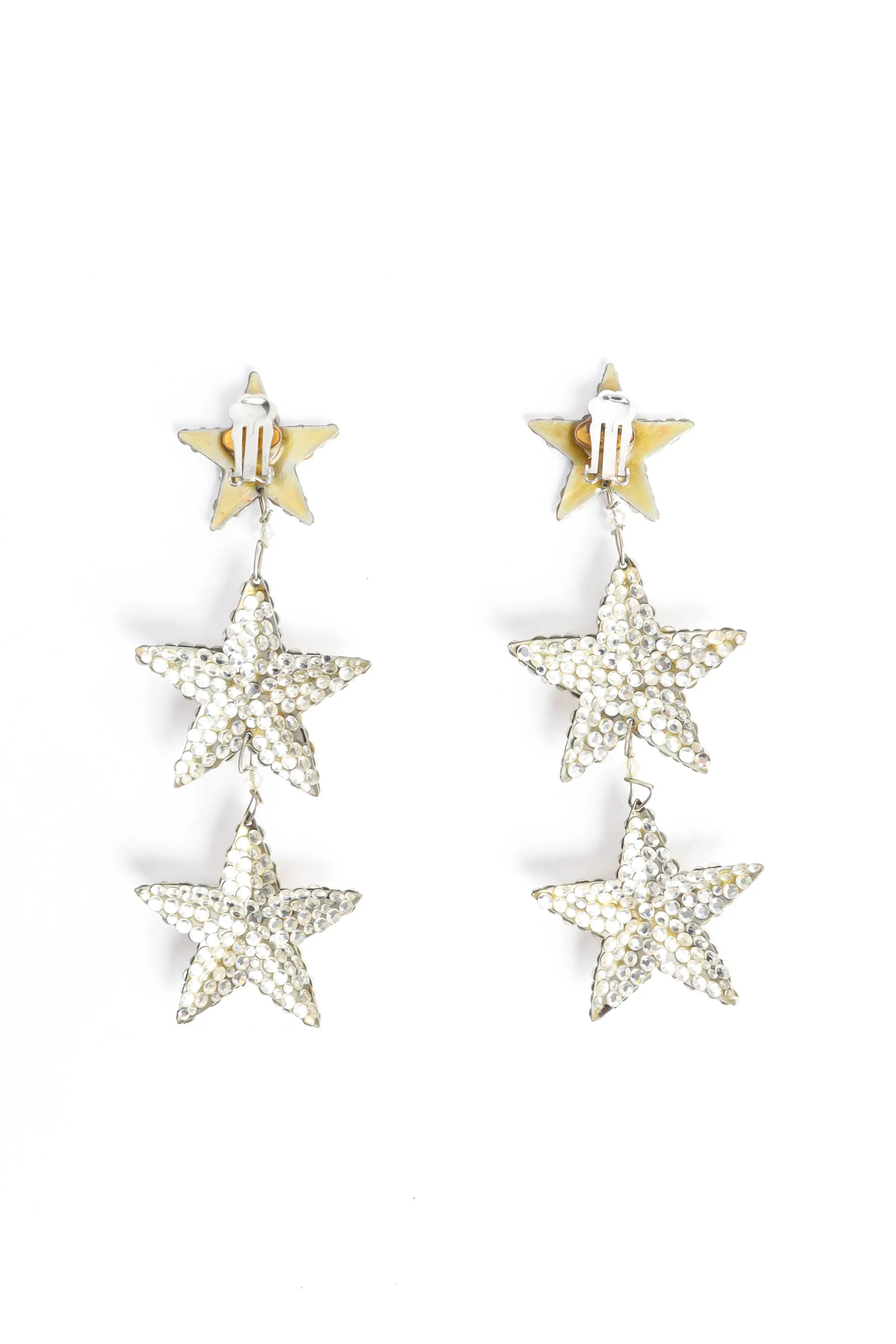 Triple Star Chandelier Earrings