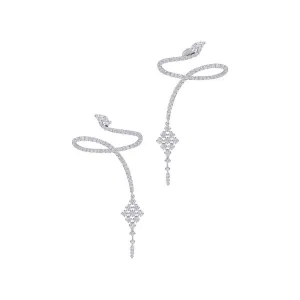 Twisted Diamond Earrings
