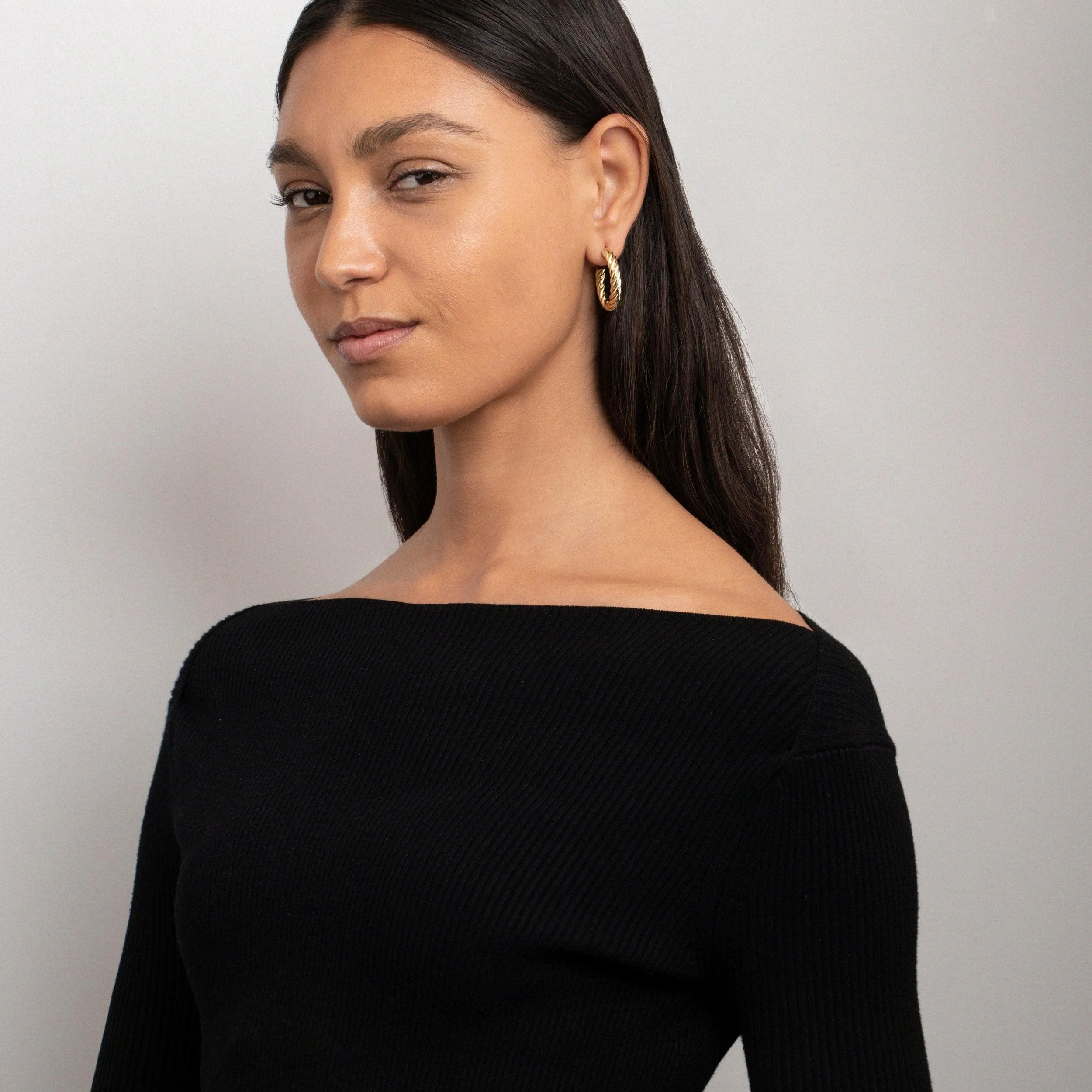 Twisted Hoop Earrings