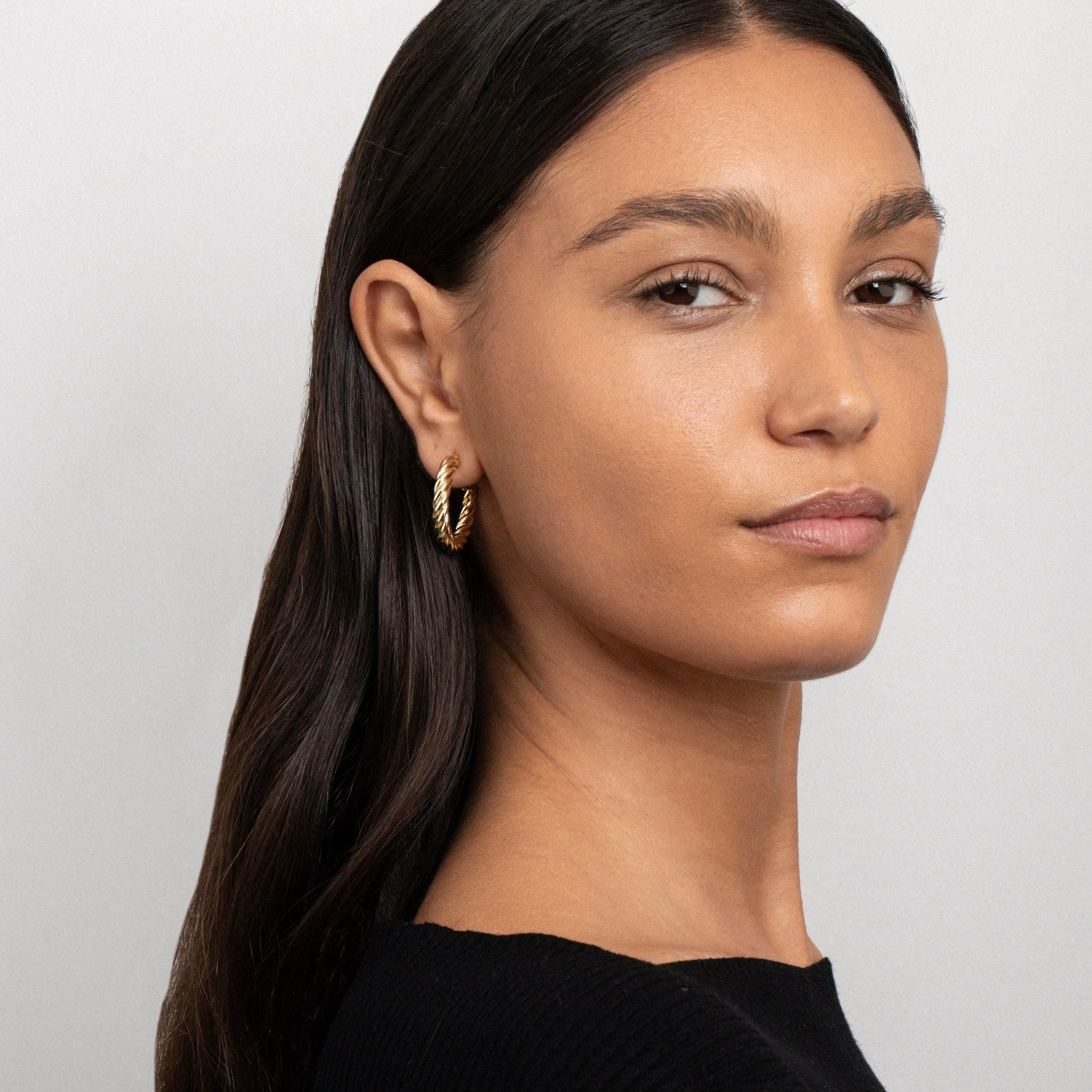 Twisted Hoop Earrings