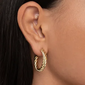 Twisted Hoop Earrings