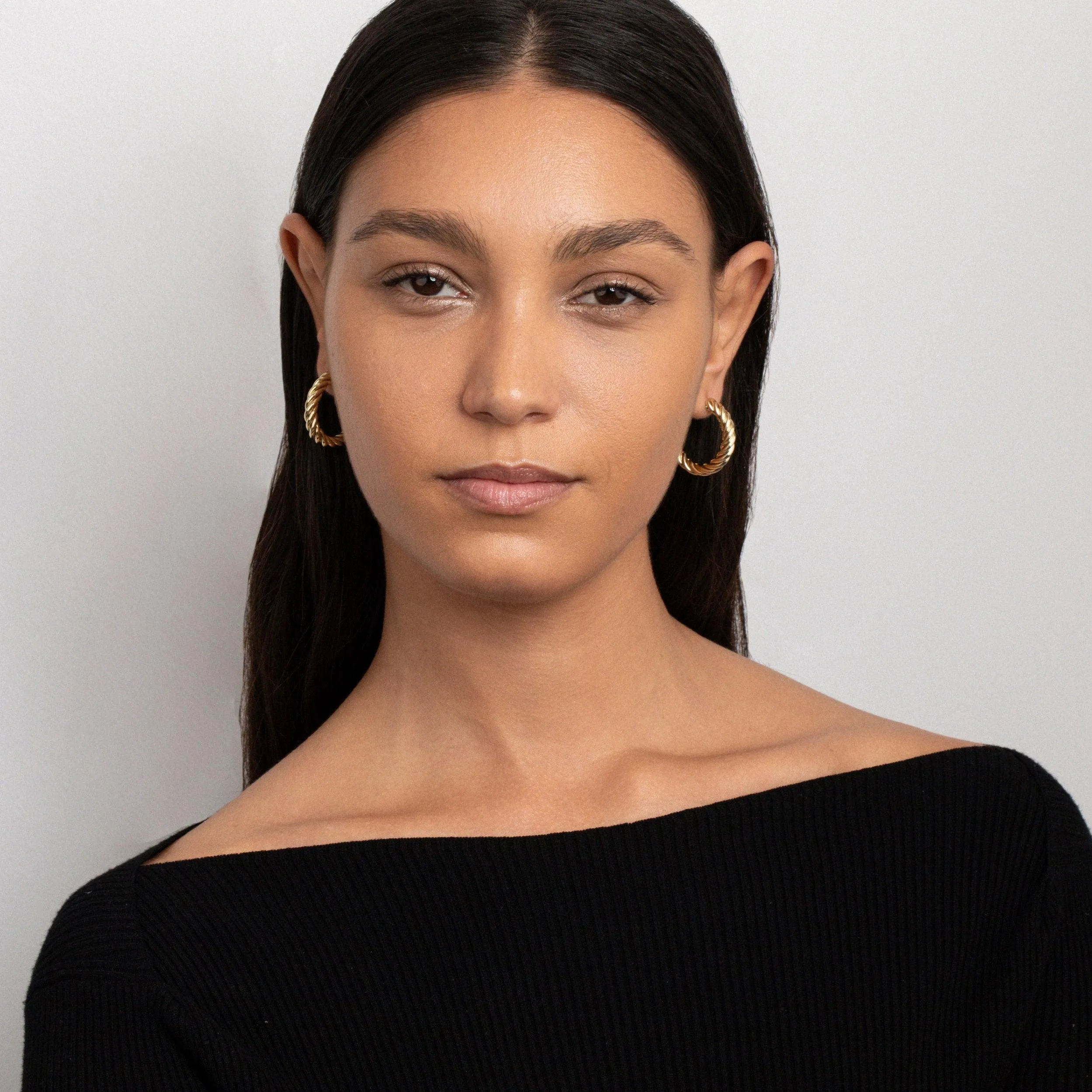 Twisted Hoop Earrings