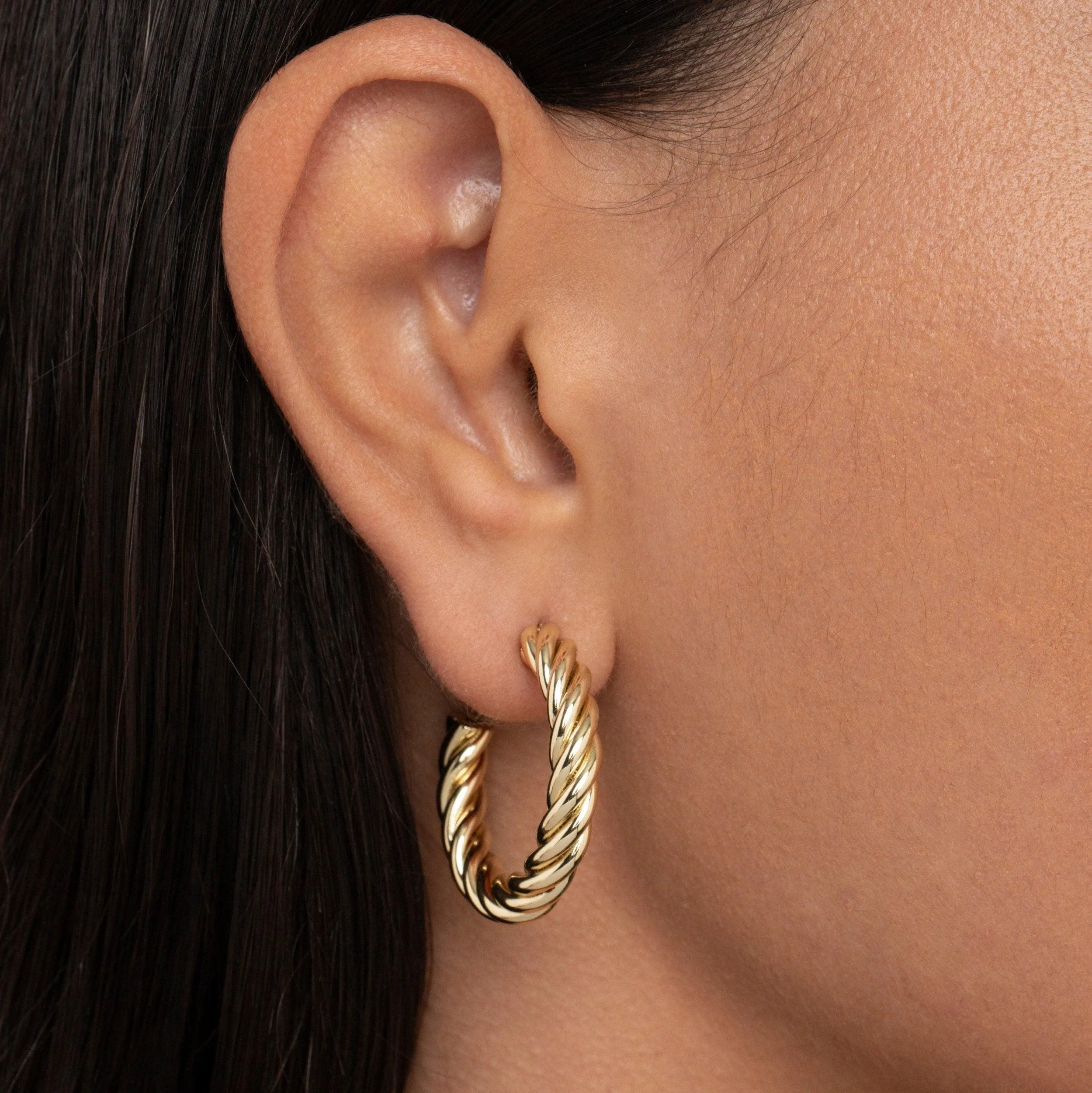 Twisted Hoop Earrings