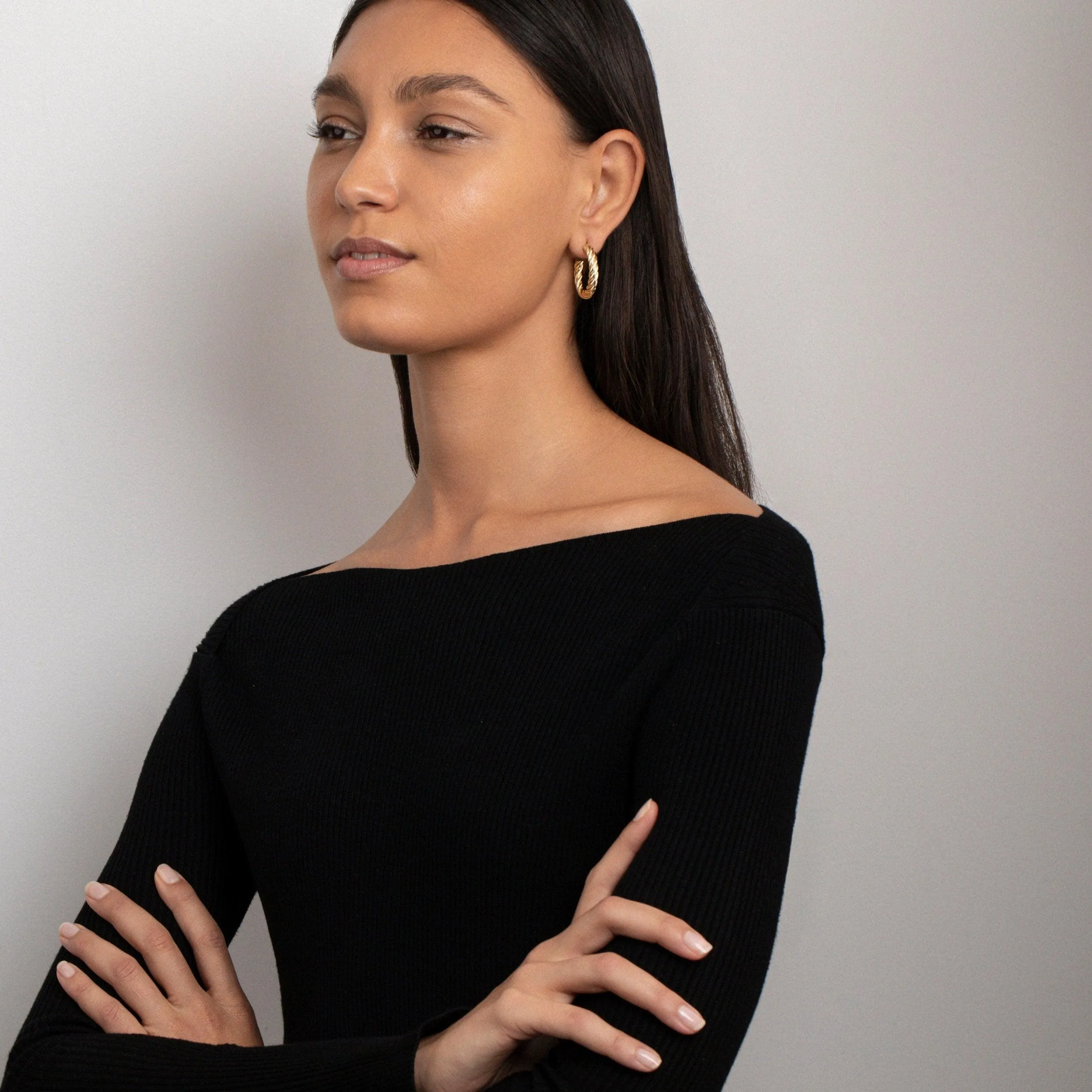 Twisted Hoop Earrings