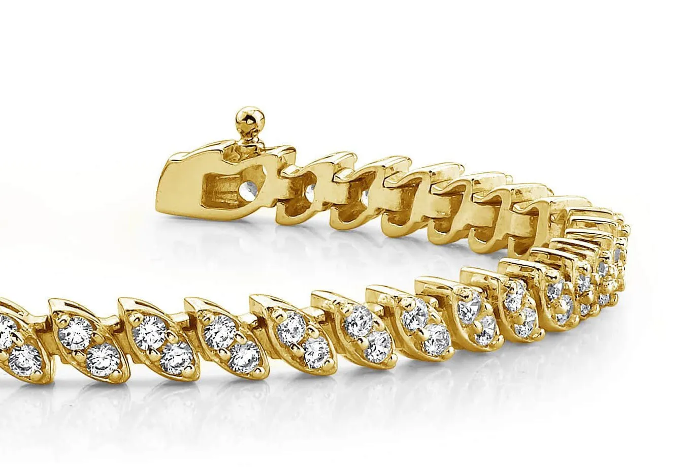 Two Peas In A Pod Lab-Grown Diamond Bracelet with 2.00 ct.(finished) 1.75mm