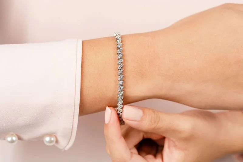 Two Peas In A Pod Lab-Grown Diamond Bracelet with 2.00 ct.(finished) 1.75mm