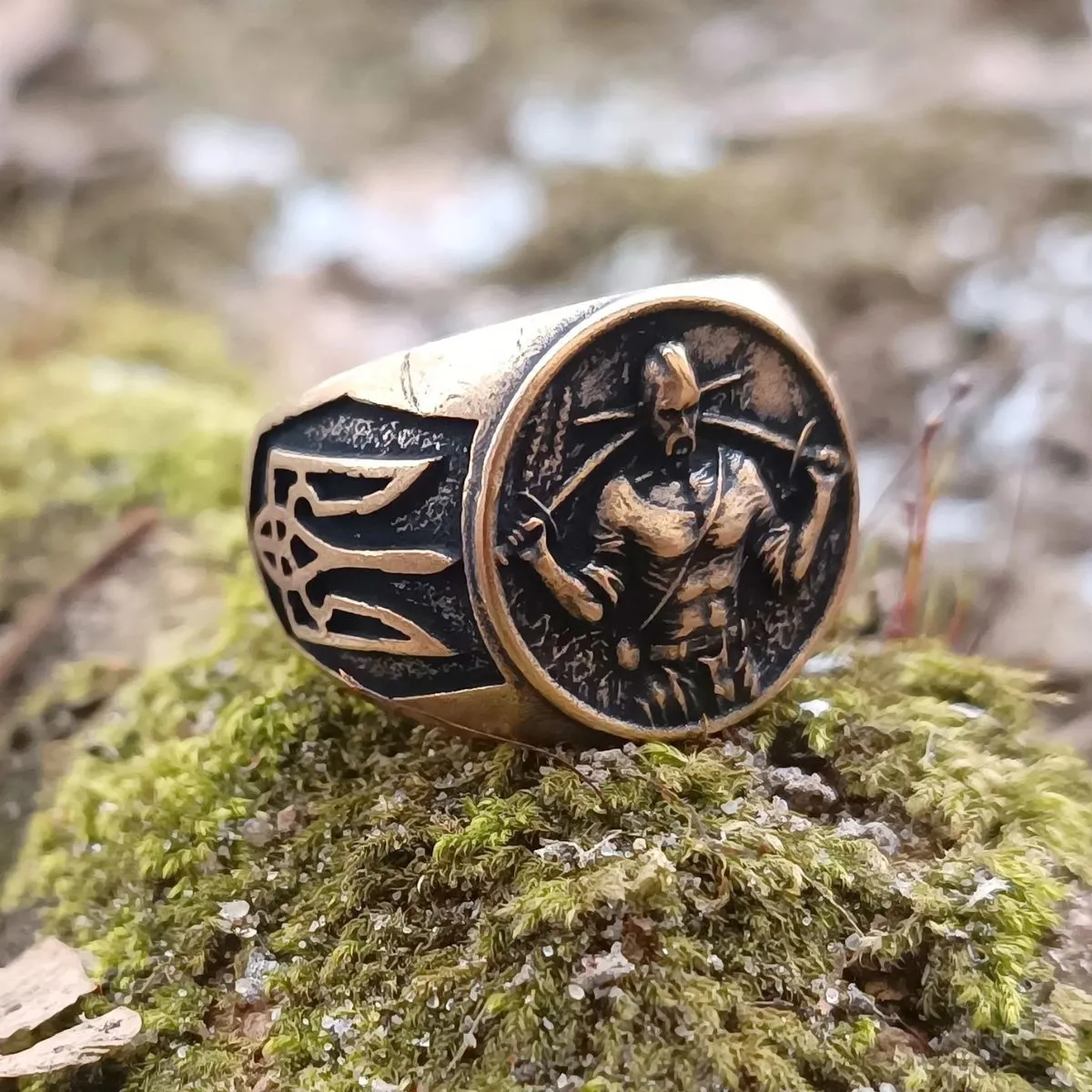 Ukrainian cossack bronze ring