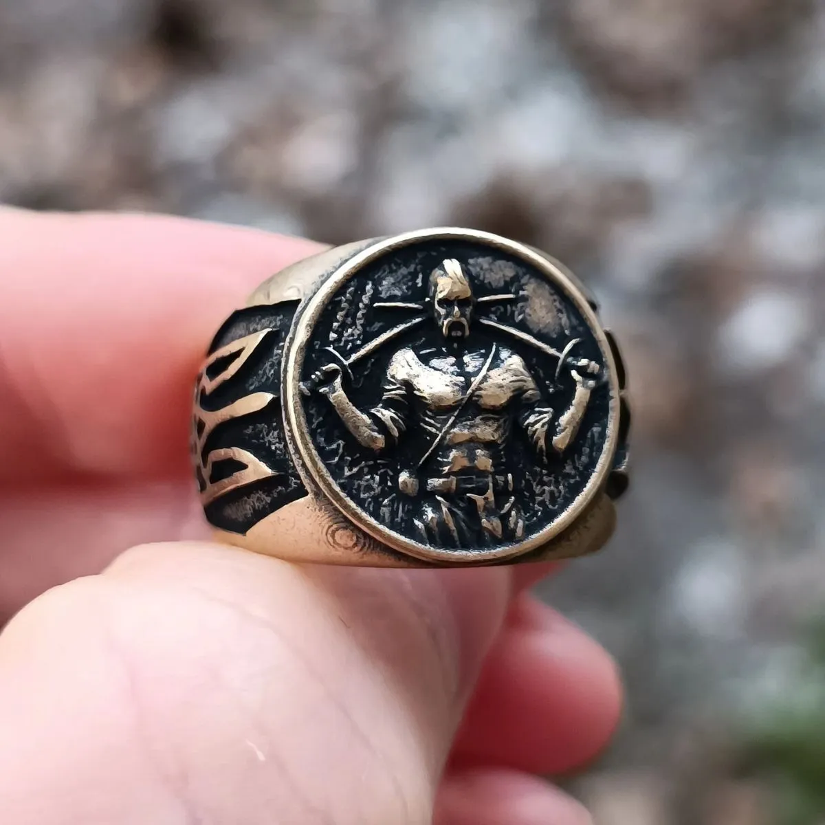 Ukrainian cossack bronze ring