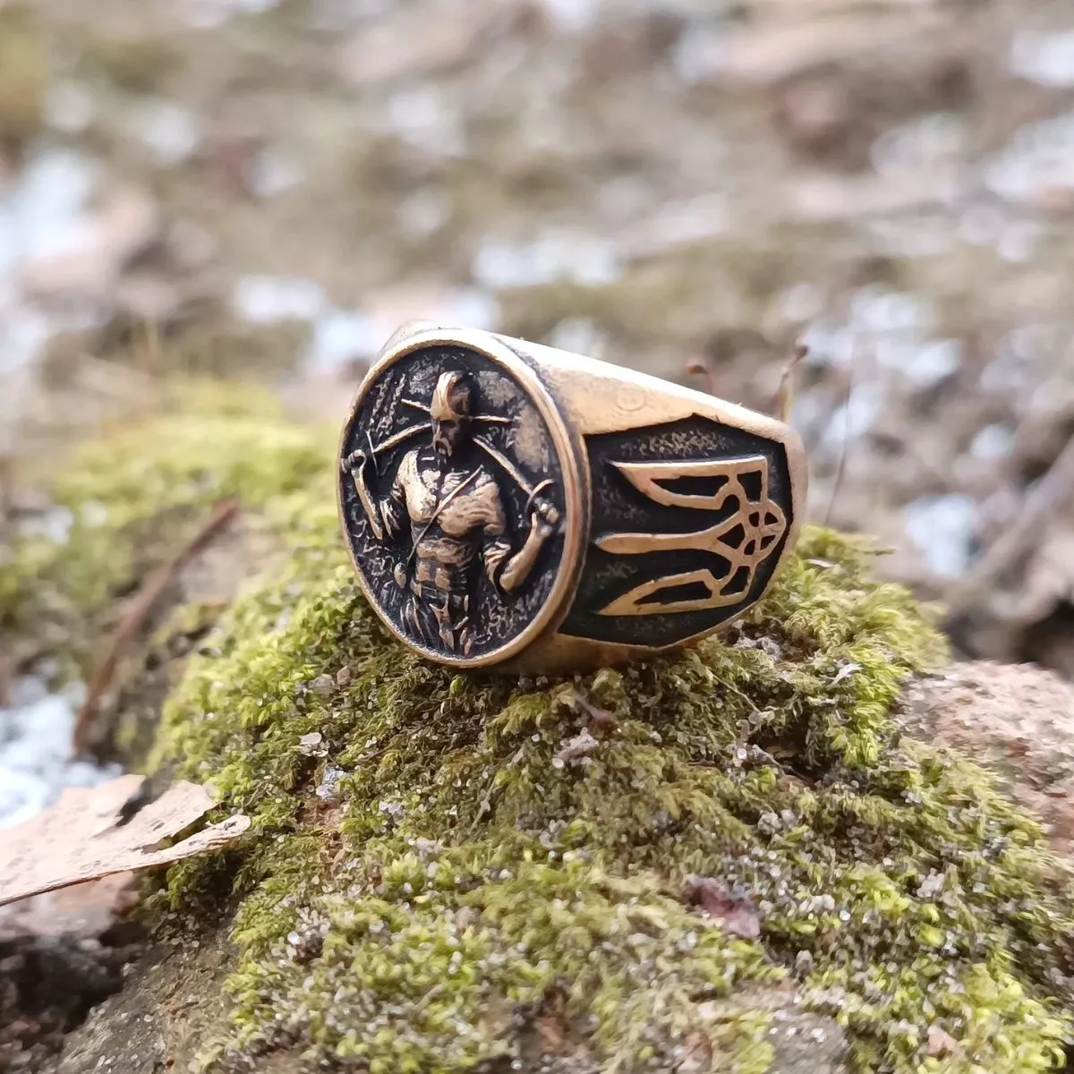 Ukrainian cossack bronze ring
