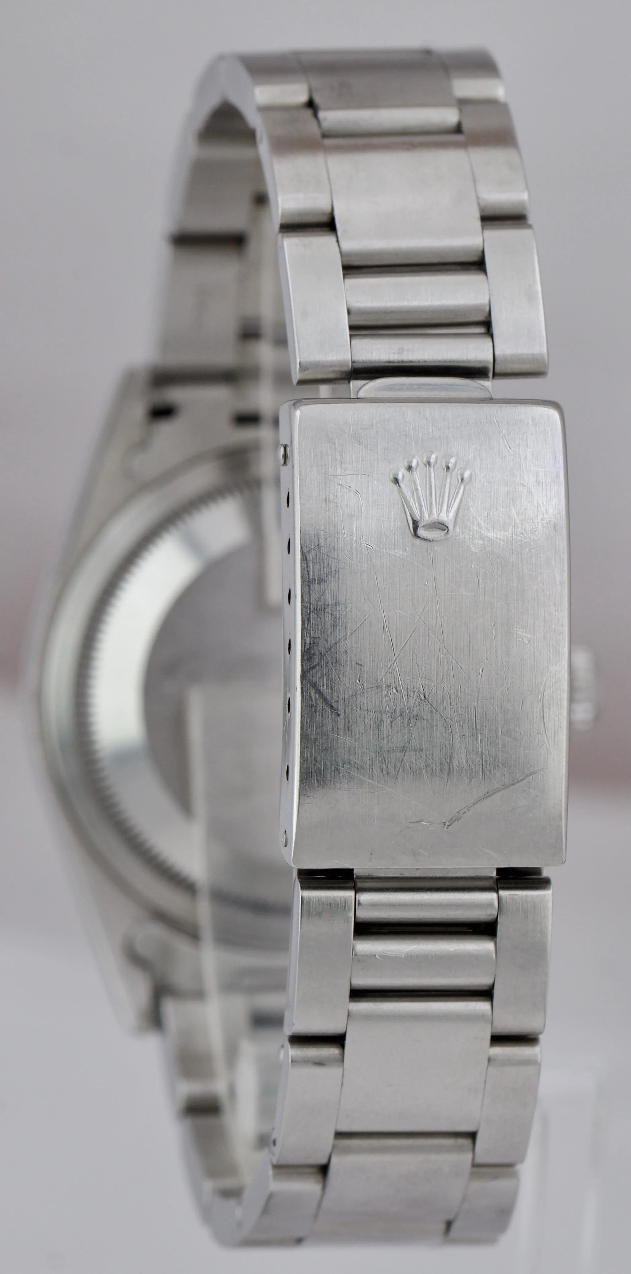 UNPOL. Rolex Explorer I Black 36mm Automatic Stainless Steel Oyster Watch 14270