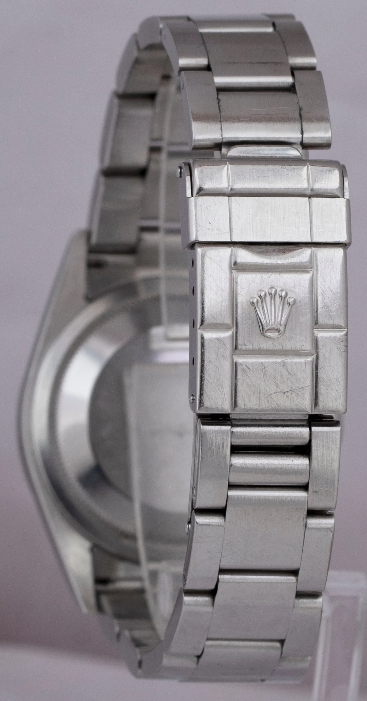 UNPOLISHED Rolex Explorer I Black 36mm Stainless Steel Automatic Watch 114270