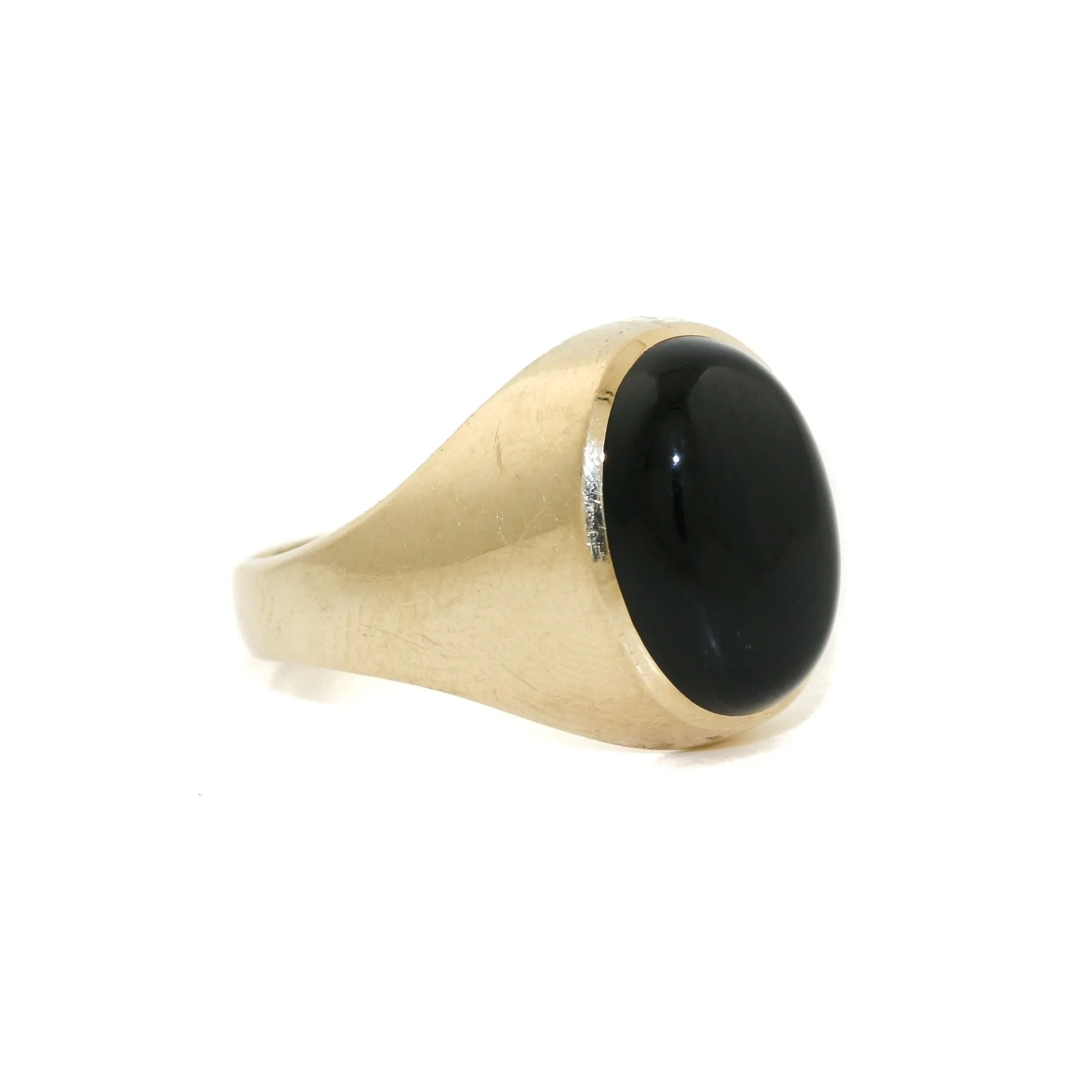 Vintage 10k Gold x Onyx Signet