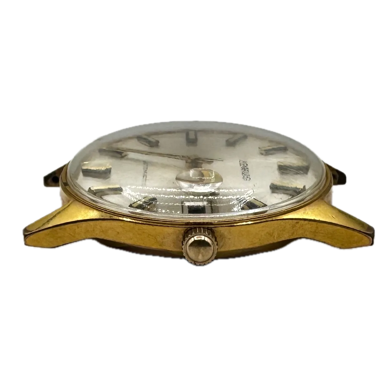 Vintage 35mm Benrus 9201 336 Sunburst Men's Automatic Wristwatch Gold Plated