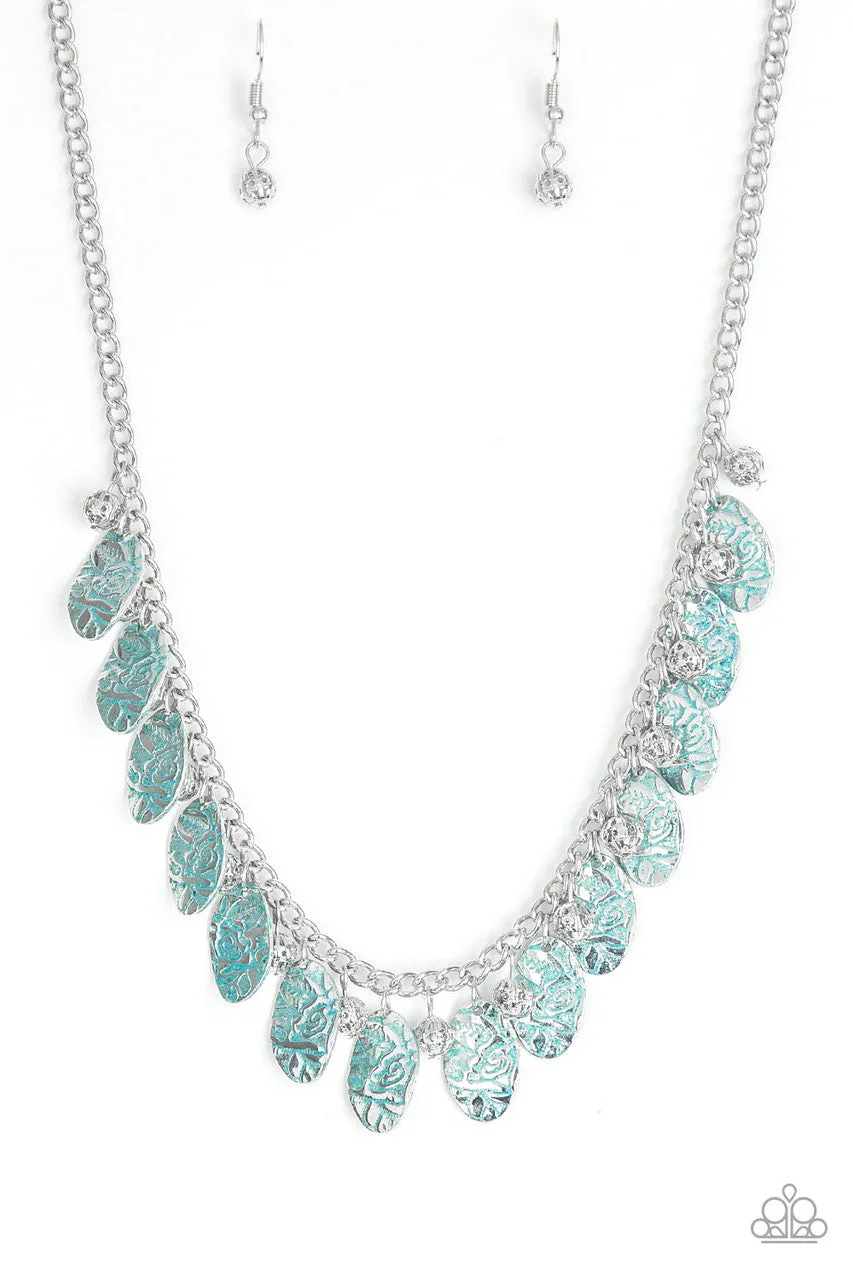 Vintage Gardens Blue Paparazzi Necklace