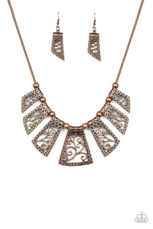 Vintage Vineyard Copper Paparazzi Necklace