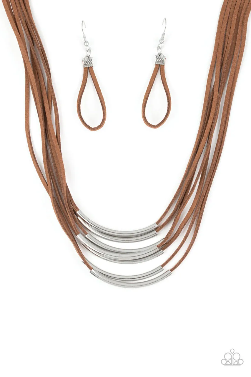 Walk the WALKABOUT Brown Paparazzi Necklace