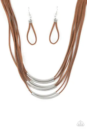 Walk the WALKABOUT Brown Paparazzi Necklace