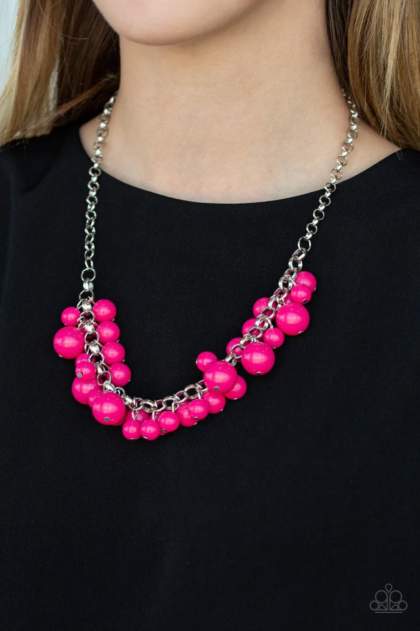 Walk this BROADWAY Pink Paparazzi Necklace