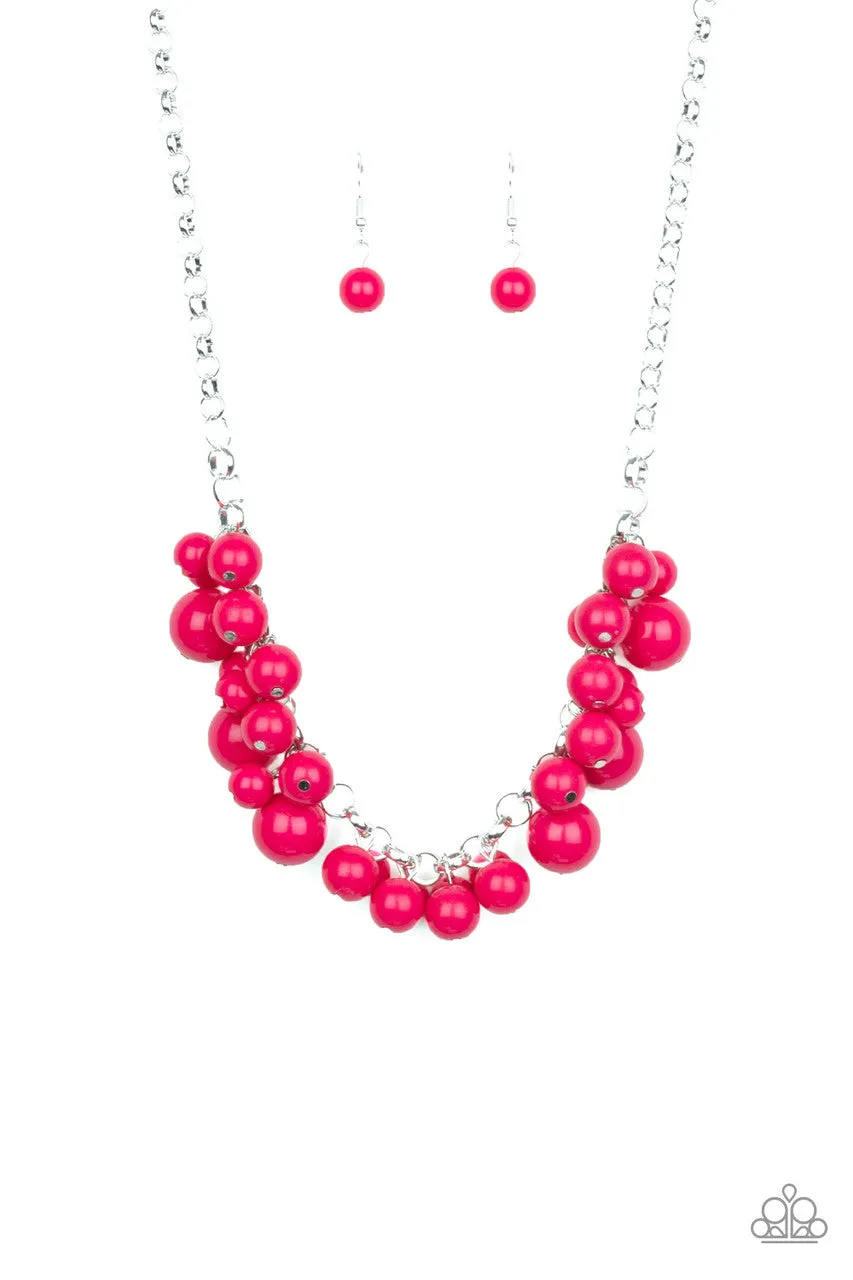 Walk this BROADWAY Pink Paparazzi Necklace