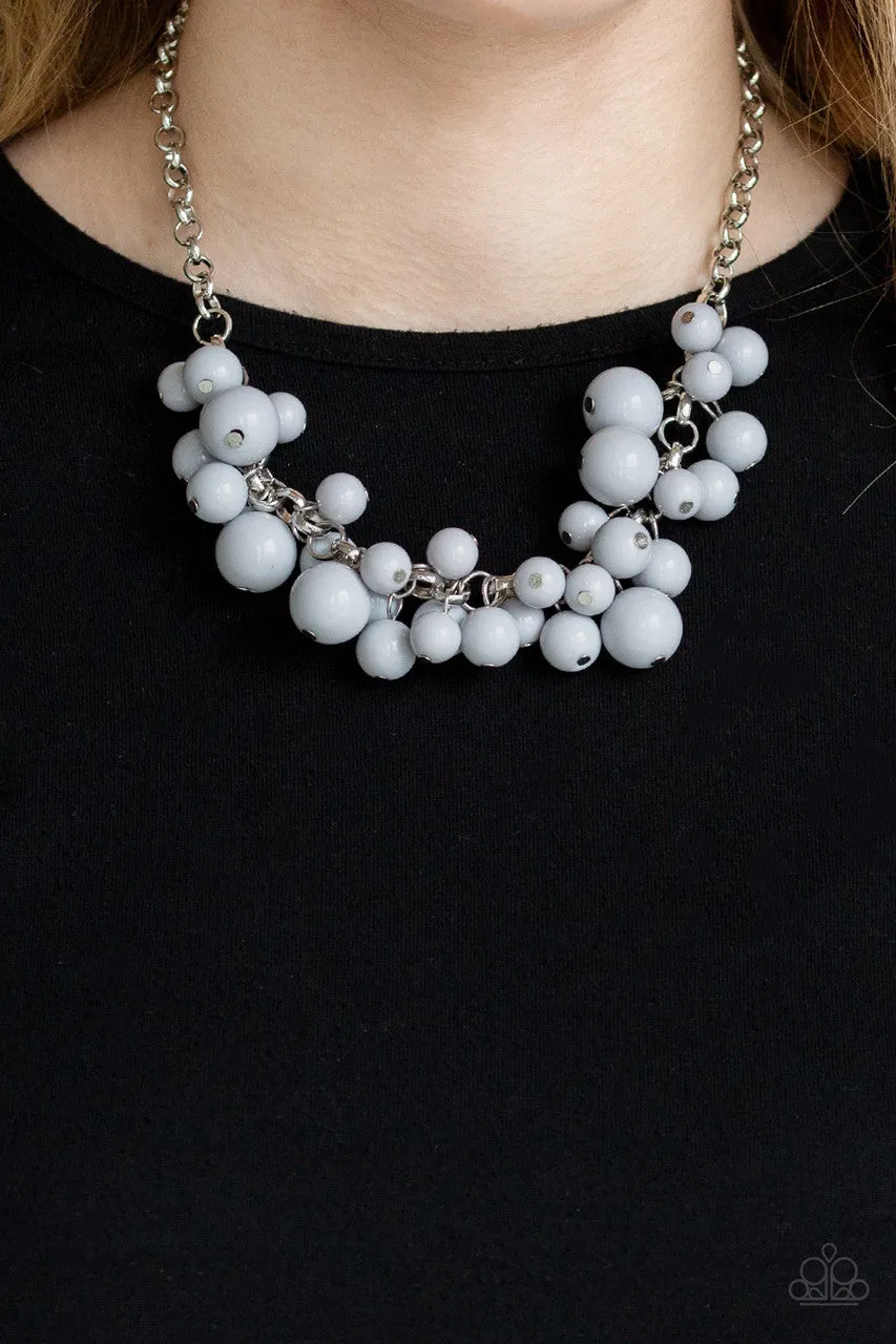 Walk this BROADWAY Silver Paparazzi Necklace