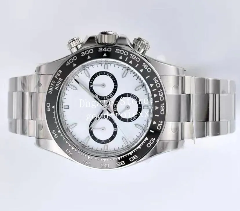 Watches Men Cal.4131 Chronograph Watch Men'S Automatic Clean 904L Steel Ceramic Bezel Eta Sport Cleanf Chrono Valjoux Wristwatches
