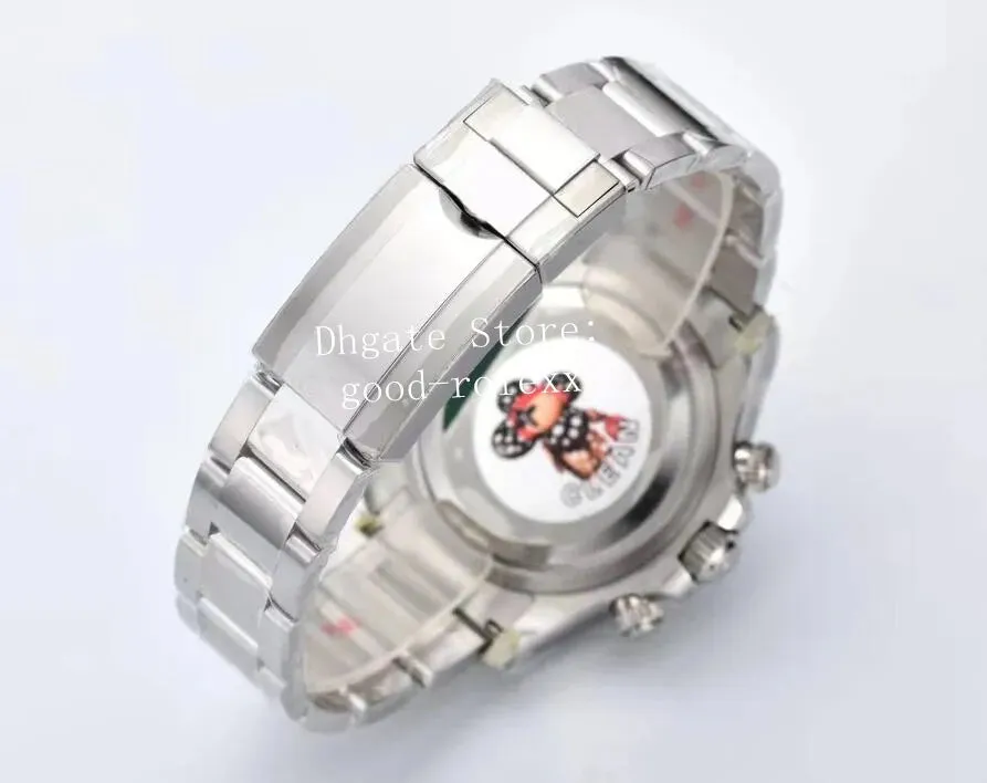 Watches Men Cal.4131 Chronograph Watch Men'S Automatic Clean 904L Steel Ceramic Bezel Eta Sport Cleanf Chrono Valjoux Wristwatches