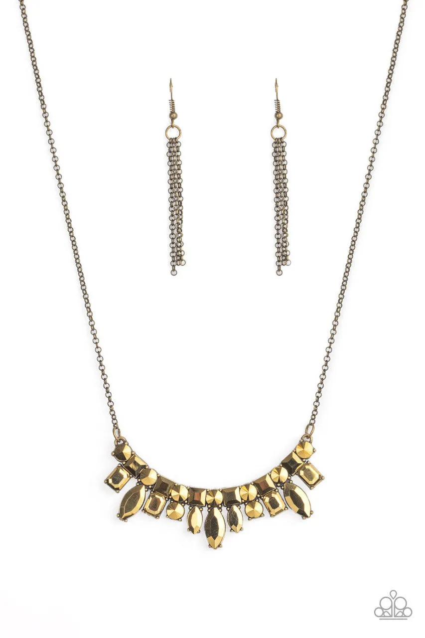 Wish Upon a ROCK STAR Brass Paparazzi Necklace