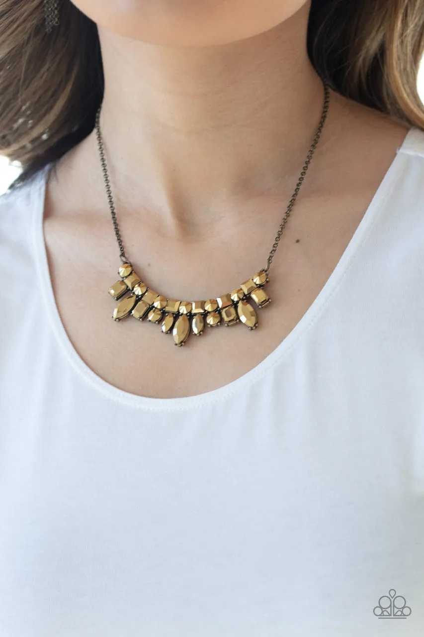 Wish Upon a ROCK STAR Brass Paparazzi Necklace