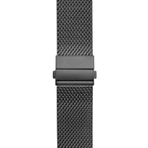 Xeric 22mm Gunmetal PVD Mesh Bracelet with Deployant Clasp