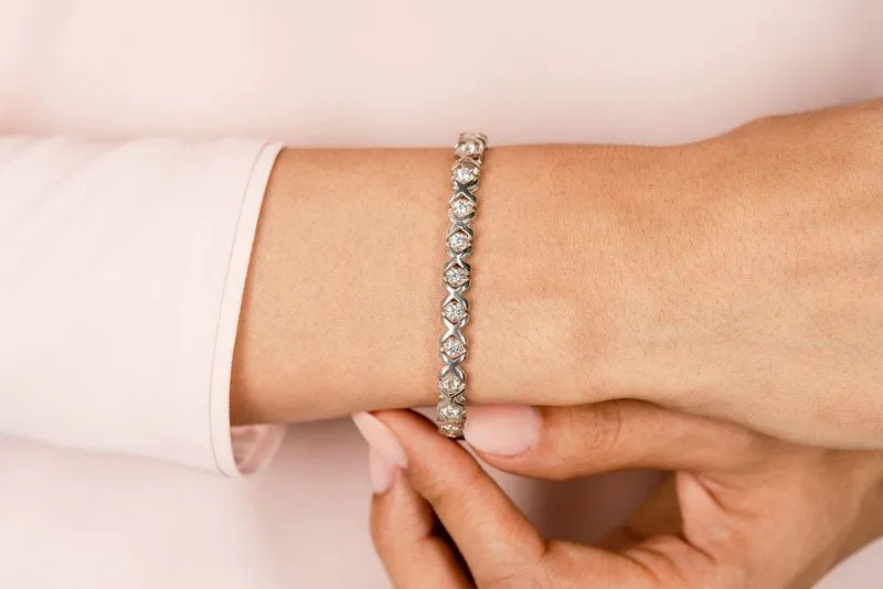 Xoxo Lab-Grown Diamond Bracelet with 2.00 ct.(finished) 2.8mm