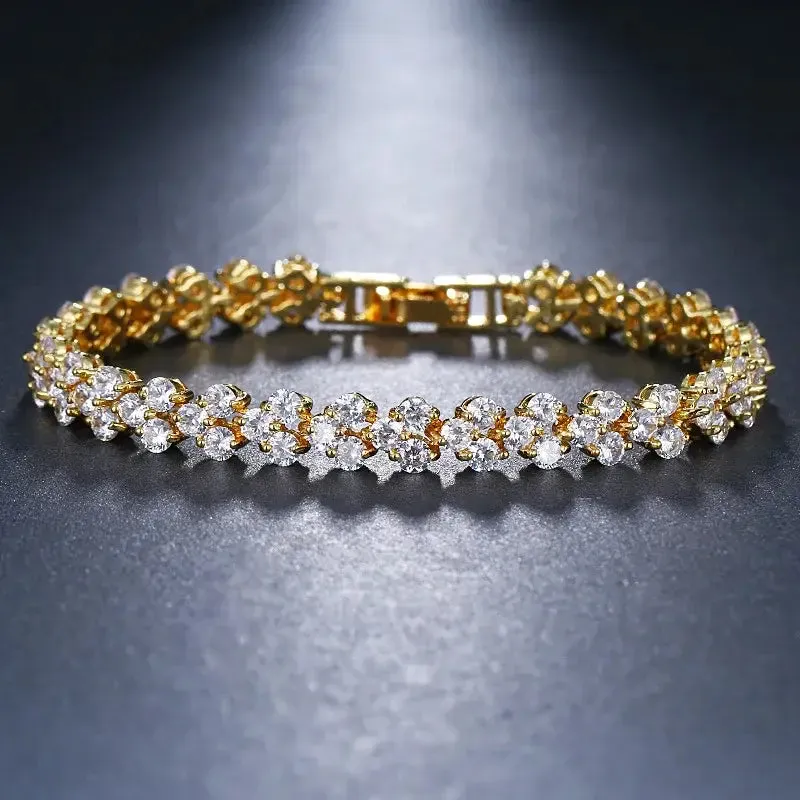 Y2K Iced Crystal Zirconia Necklace for Sophisticated Style