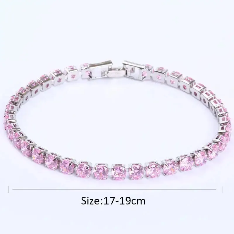 Y2K Iced Crystal Zirconia Necklace for Sophisticated Style